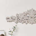 Vintage White Fleur De Lys Wall Plaque