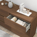 Walnut Brown Chest of Drawers - Meridian Walnut Range