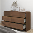 Walnut Brown Chest of Drawers - Meridian Walnut Range