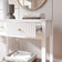 White 2 Drawer Console / Dressing Table - Hales White Range