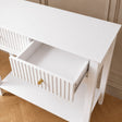 White 2 Drawer Console / Dressing Table - Hales White Range
