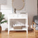 White 2 Drawer Console / Dressing Table - Hales White Range