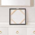 White &amp; Blue Peony Flower Gold Framed Wall Art - 40cm x 40cm