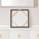 White &amp; Blue Peony Flower Gold Framed Wall Art - 40cm x 40cm
