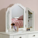 White Dressing Table &amp; Mirror Set - Victoria Range -Damaged second