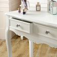 White Dressing Table &amp; Mirror Set - Victoria Range -Damaged second
