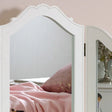 White Dressing Table &amp; Mirror Set - Victoria Range