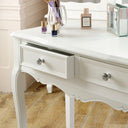White Dressing Table &amp; Stool Set - Victoria Range