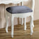 White Dressing Table &amp; Stool Set - Victoria Range