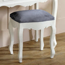White Dressing Table Stool - Victoria Range