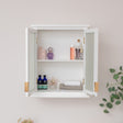White Frosted Glass Wall Cabinet