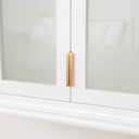 White Frosted Glass Wall Cabinet