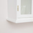White Frosted Glass Wall Cabinet