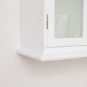 White Frosted Glass Wall Cabinet