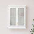 White Frosted Glass Wall Cabinet