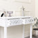 White Mirrored Console Table / Dressing Table &amp; Pair of White Mirrored Bedside Tables - Sabrina White Range