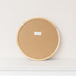 White Washed Wooden Round Wall Mirror - 50cm x 50cm