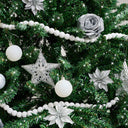White Wooden Ball Garland - 150cm (1.5m / 59')