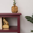Wine Red Scalloped Storage Sideboard with One Drawer and Shelving - Staunton Wine Red Range