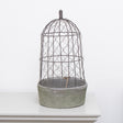 Wire Dome Black Stone Planter Pot/Bird Cage - 46cm