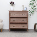 Solid Wood 4 Drawer Chest Of Drawers - Hessian Range