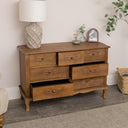 Wooden 7 Drawer Chest of Drawers - Pays Du Bois Range