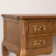 Wooden Dressing Table Desk with Triple Mirror and Stool - Pays Du Bois Range