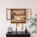 Wooden Glass Wall Cabinet