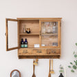 Wooden Glass Wall Cabinet