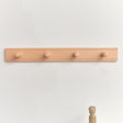 Wooden Peach Wall Utensil Hanging Hooks - 60cm
