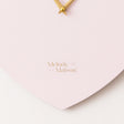Wooden Pink &amp; Gold Detailed Heart Shaped Wall Clock - 40cm x 40cm