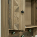 Wooden Wall Mounted Cabinet With Hooks