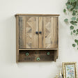 Wooden Wall Mounted Cabinet With Hooks
