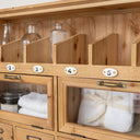 Wooden Wall Mounted Cupboard with hooks