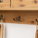 Wooden Wall Mounted Cupboard with hooks