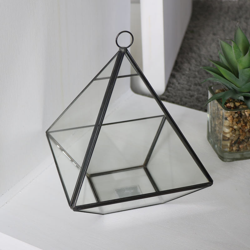 Black Pyramid Style Terrarium