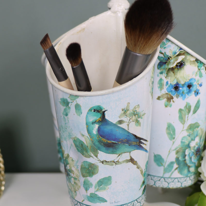 Blue Bird Spinning Cutlery Holder