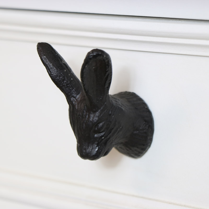 Brown Rabbit Head Drawer Knob