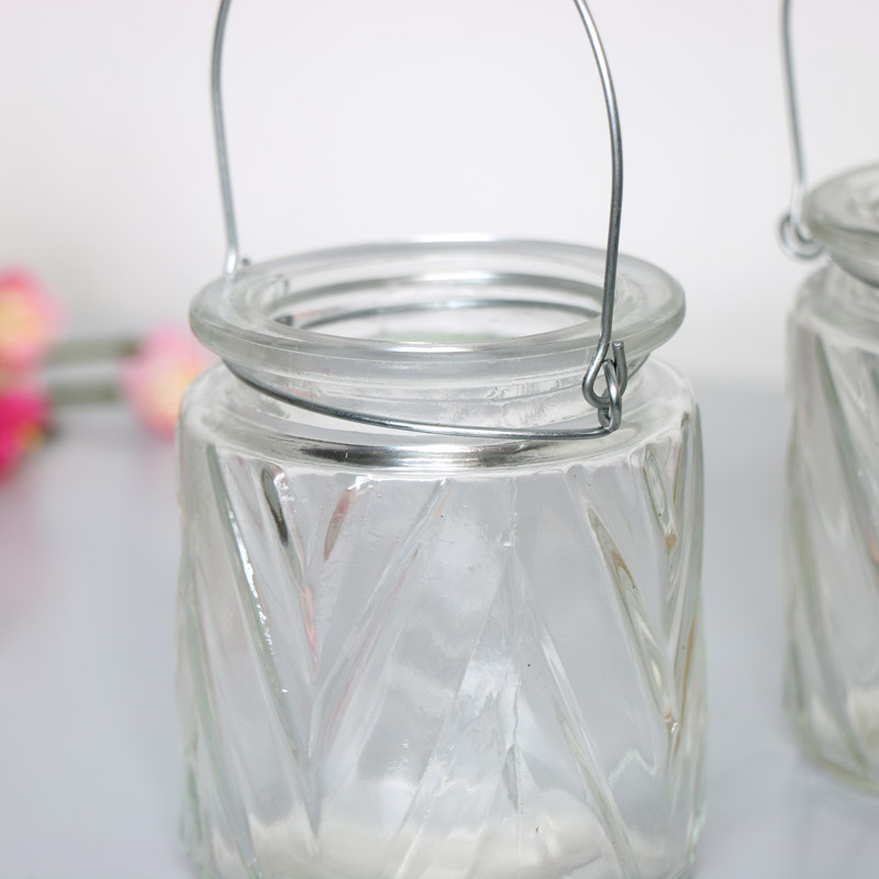 Clear Glass Tealight Candle Holder