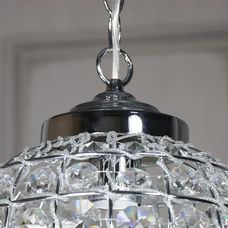 Cut Glass Clear Ceiling Light