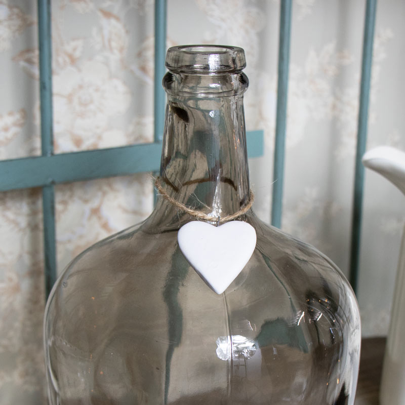 Decorative Smoked Glass Bottle Vase