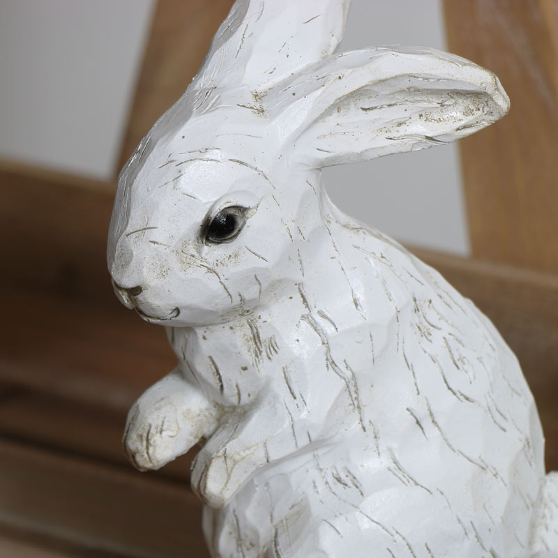 Decorative White Rabbit Ornament