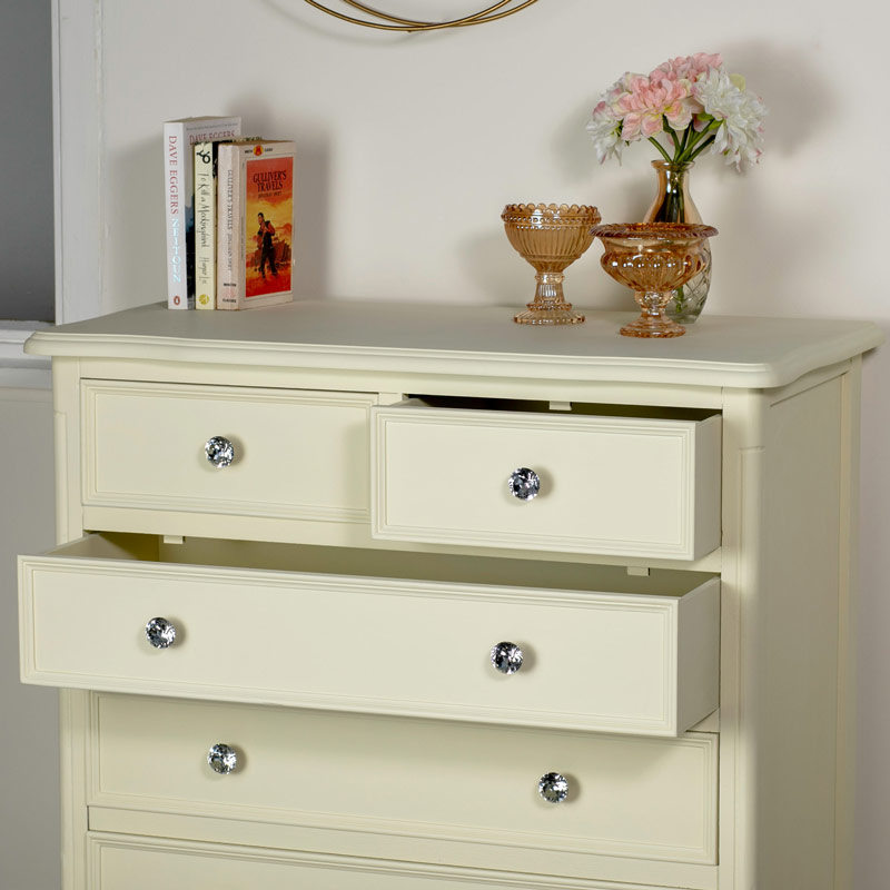 Five Drawer Chest of Drawers - Elise Cream Range DAMAGED SECOND 6901 