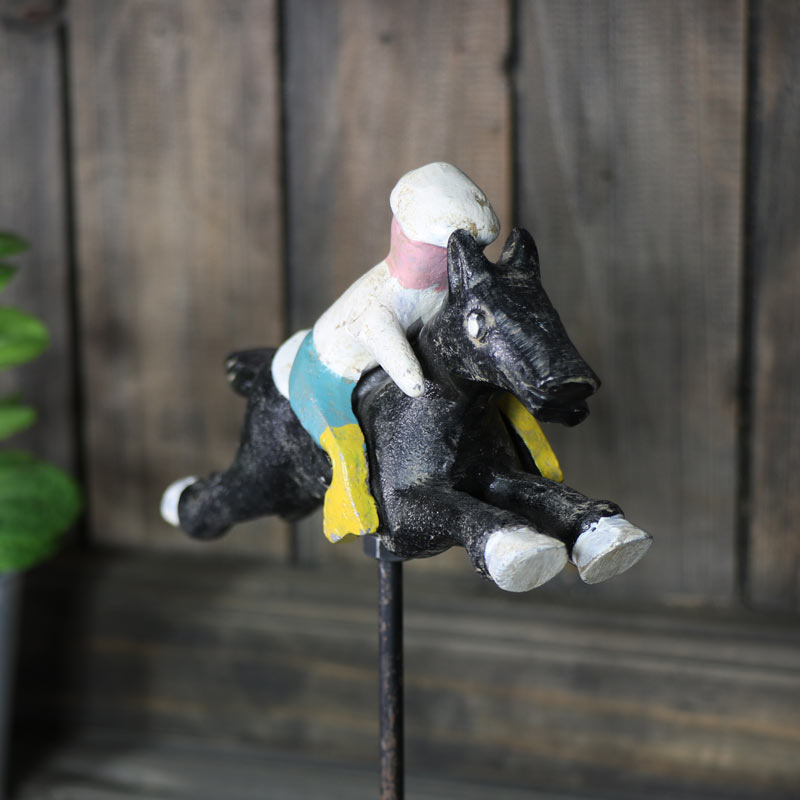 Free Standing Derby Race Horse Ornament