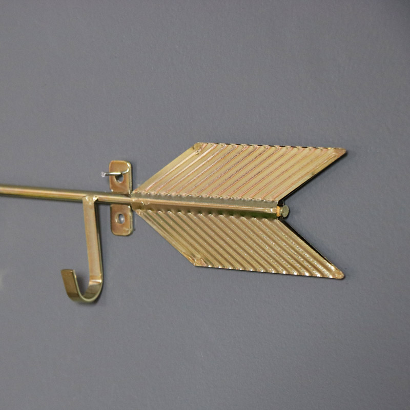 Industrial Gold Arrow Key Wall Hooks