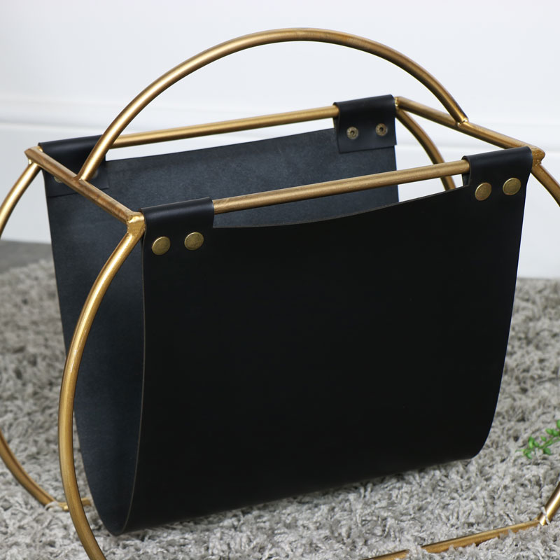 Gold Magazine Rack