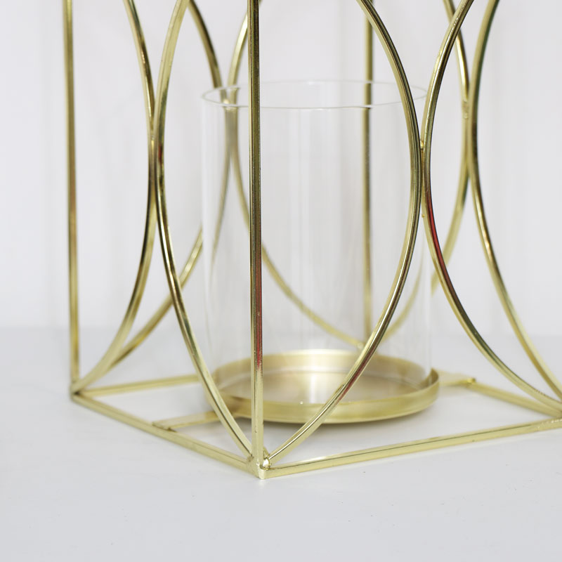 Gold Metal Candle Holder