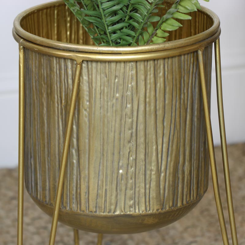 Gold Plant Stand