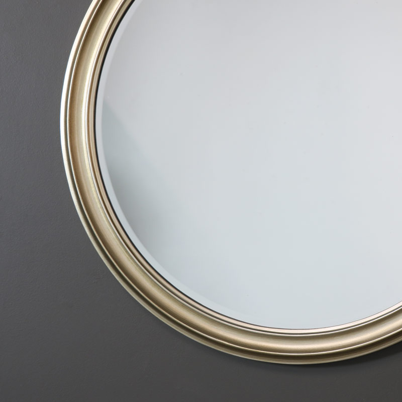 Large Round Silver Wall Mirror 79cm x 79cm