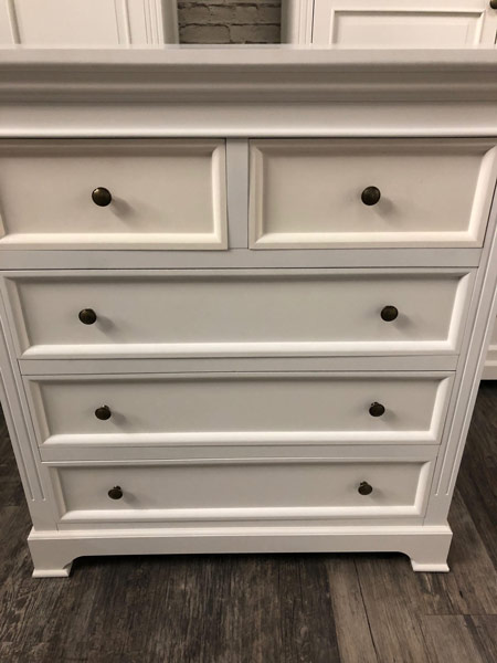 Large White Chest of Drawers - Daventry White Range DAMAGED SECOND 1039